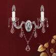 Aplica clasica cristal argintiu 2xE14/40W, Maria Theresia-B WA 2-1337/2 MT Silber Orion